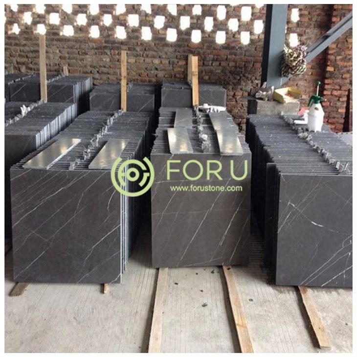 Pietra Grey Marble Honed Tiles