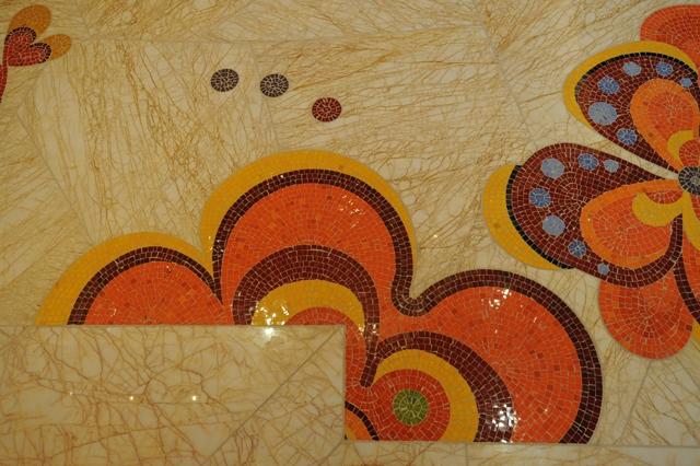 Marble Mosaic Mixed Colors Wynn's Hotel Indoor Floor Design Mosaic Small Suihua Series