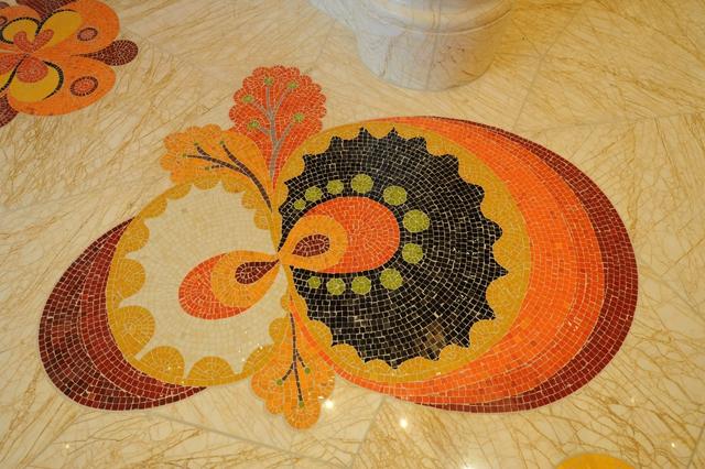 Marble Mosaic Mixed Colors Wynn's Hotel Indoor Floor Design Mosaic Small Suihua Series