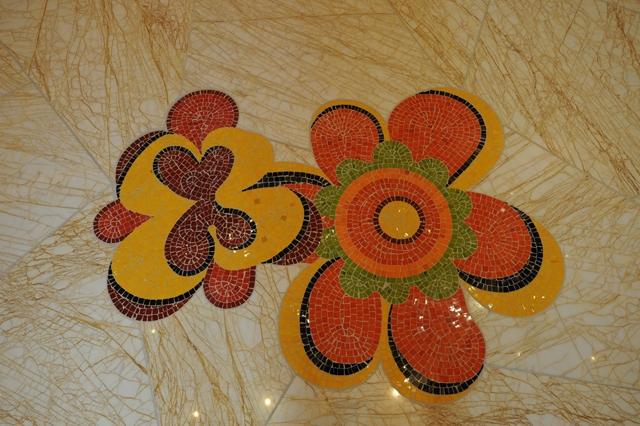 Marble Mosaic Mixed Colors Wynn's Hotel Indoor Floor Design Mosaic Small Suihua Series