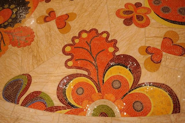 Marble Mosaic Mixed Colors Wynn's Hotel Indoor Floor Design Mosaic Small Suihua Series