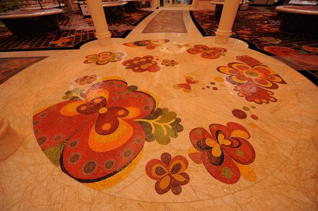 Marble Mosaic Mixed Colors Wynn's Hotel Indoor Floor Design Mosaic Small Suihua Series