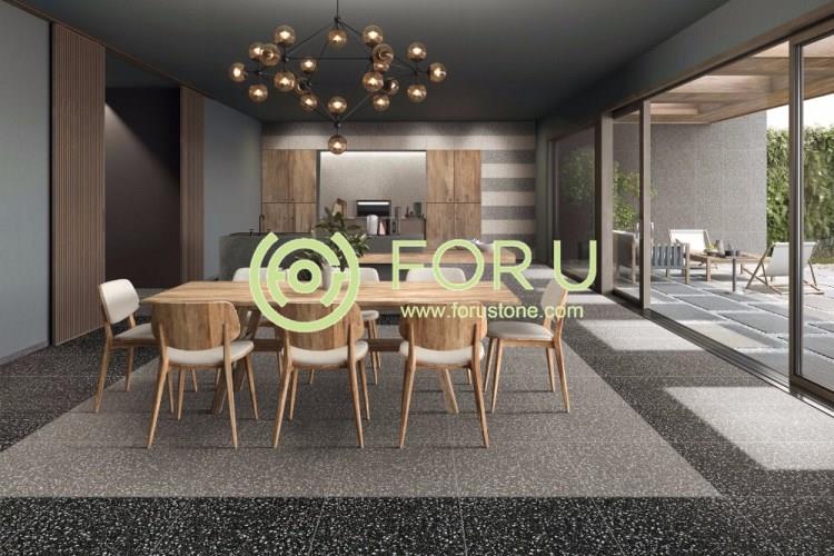 What is the 3d shaped marble mosaic tiles?