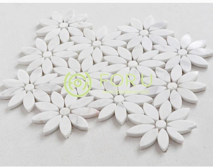 What is the 3d shaped marble mosaic tiles?