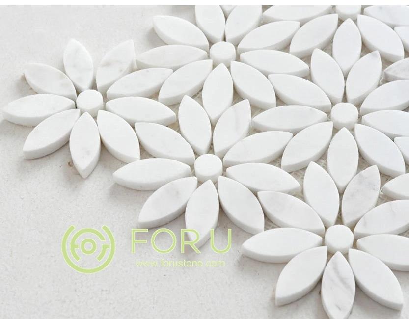 What is the 3d shaped marble mosaic tiles?