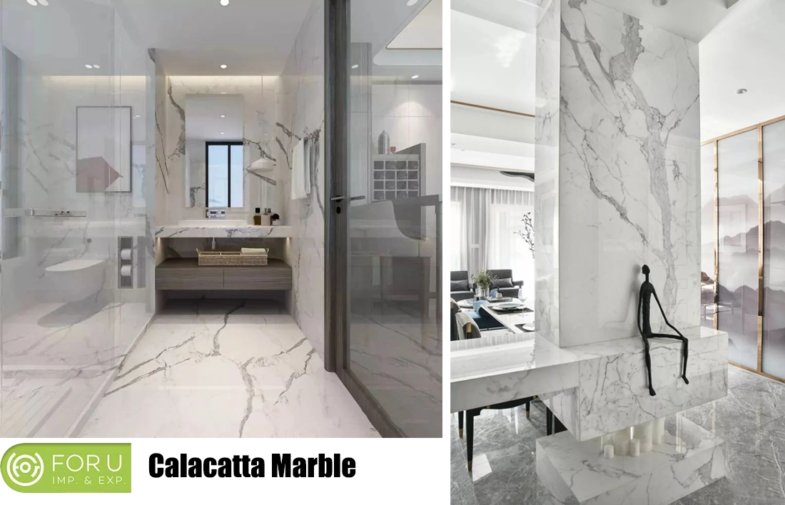 Calacatta Marble Tiles For Luxury Residences Projects FOR U STONE Calacatta Marble Tiles For Luxury Residences Projects FOR U STONE