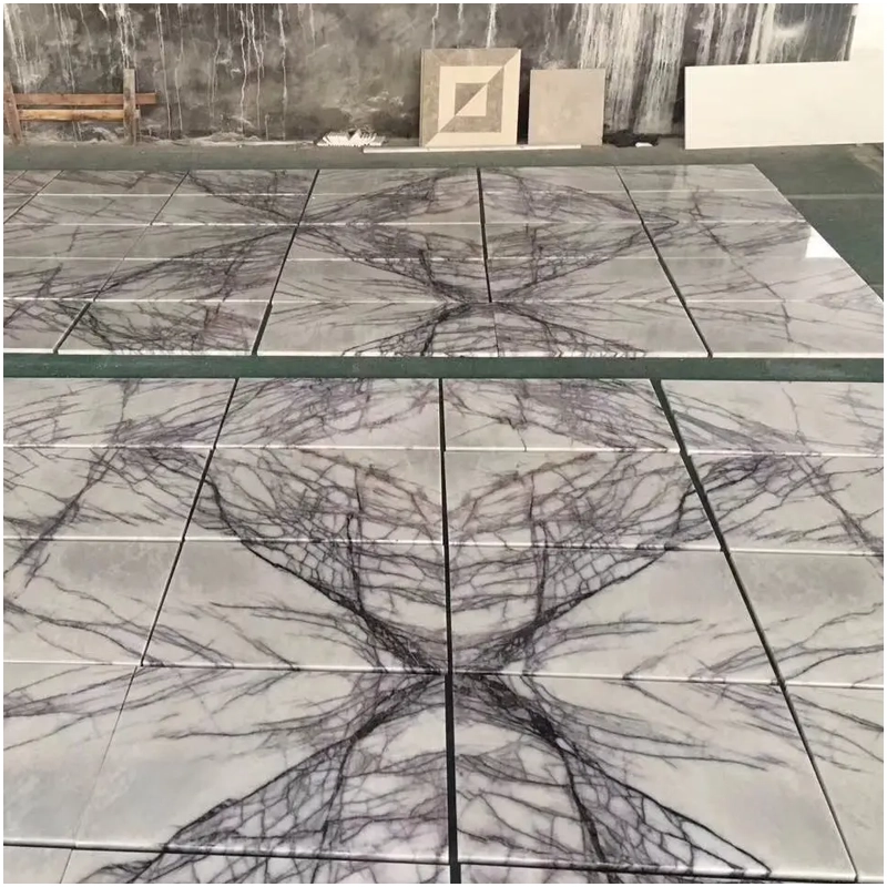 Milas Lilac White Marble Tiles