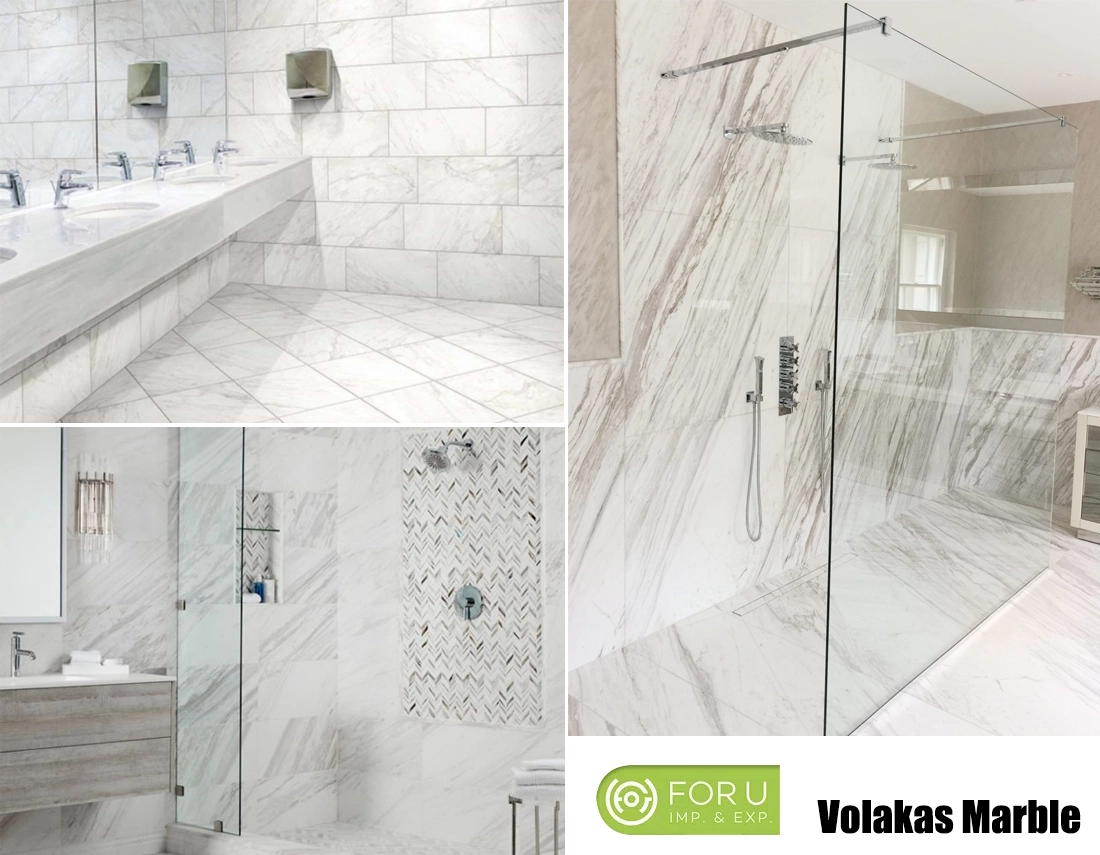 Volakas Marble Bathroom Tiles Projects FOR U STONE Volakas Marble Bathroom Tiles Projects FOR U STONE