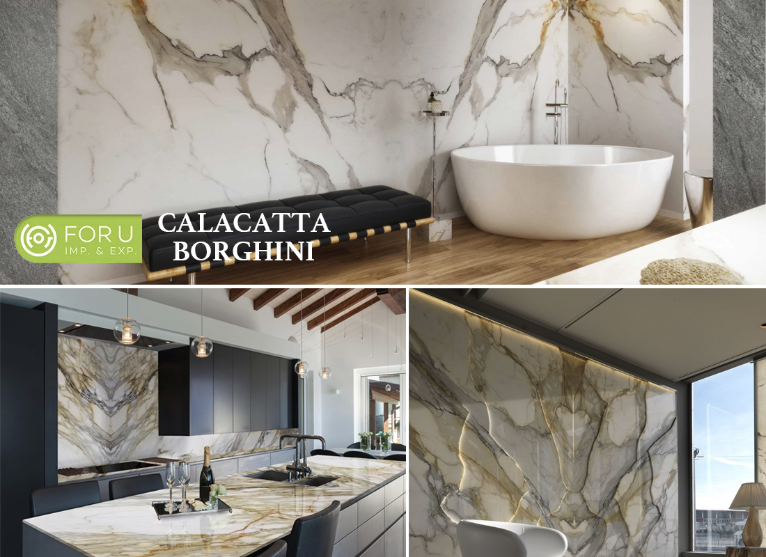 Luxury-Calacatta-Borghini-Marble-Interior-Projects-FOR-U-STONE. Luxury-Calacatta-Borghini-Marble-Interior-Projects-FOR-U-STONE.