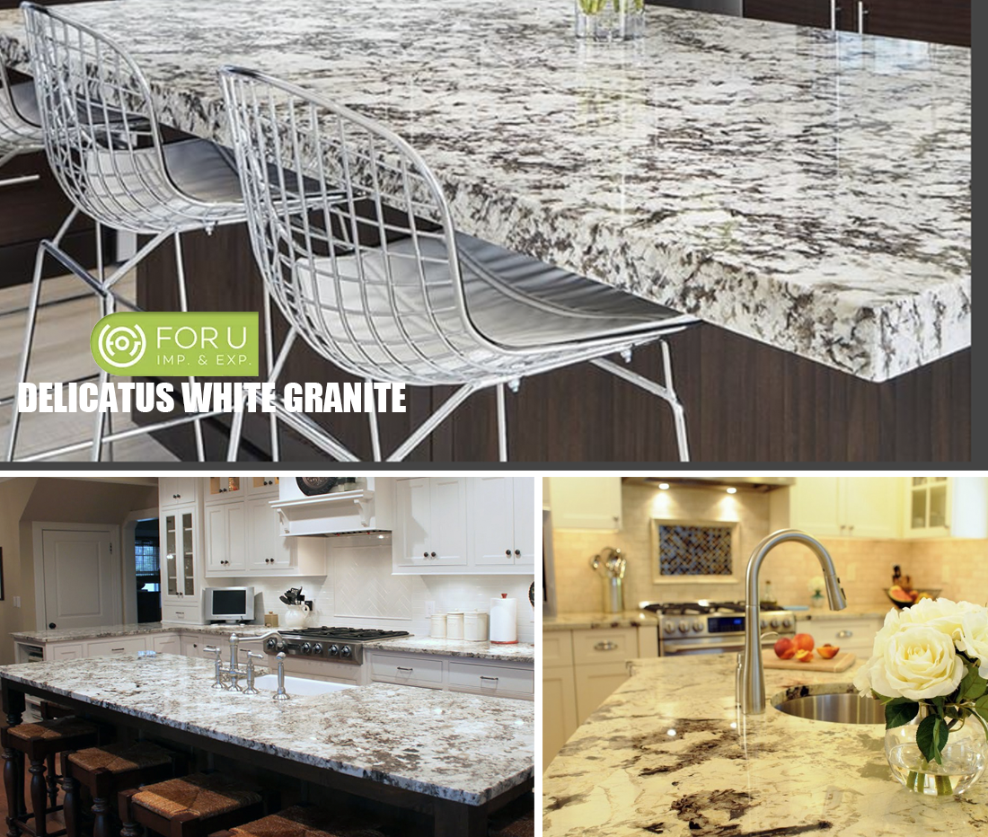 Delicatus White Granite Kitchen Island Countertops Projects FOR U STONE Delicatus White Granite Kitchen Island Countertops Projects FOR U STONE