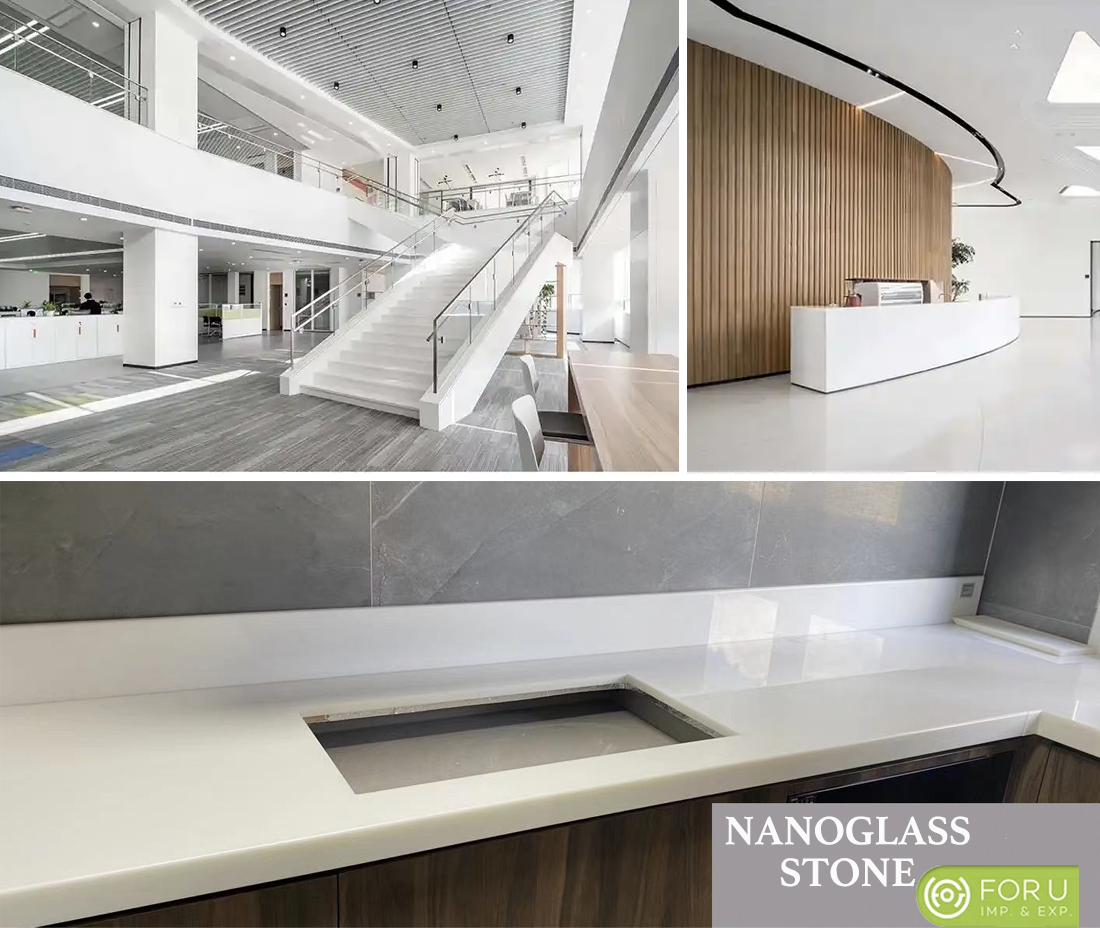 Nano Crystallized Glass Countertops and Tiles Projects FOR U STONE