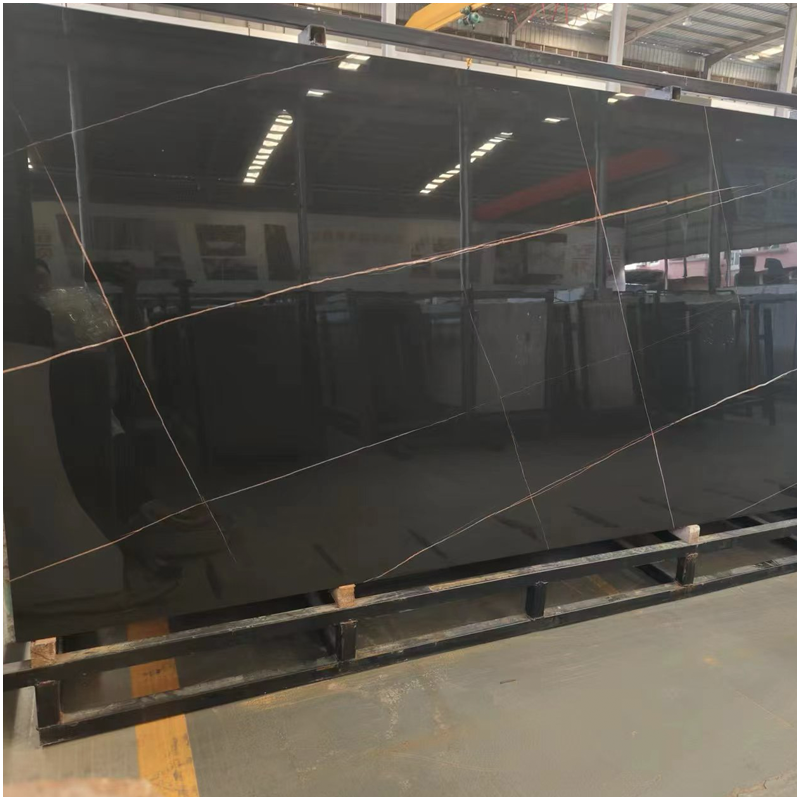 Sahara Noir Black Sintered Stone Slab