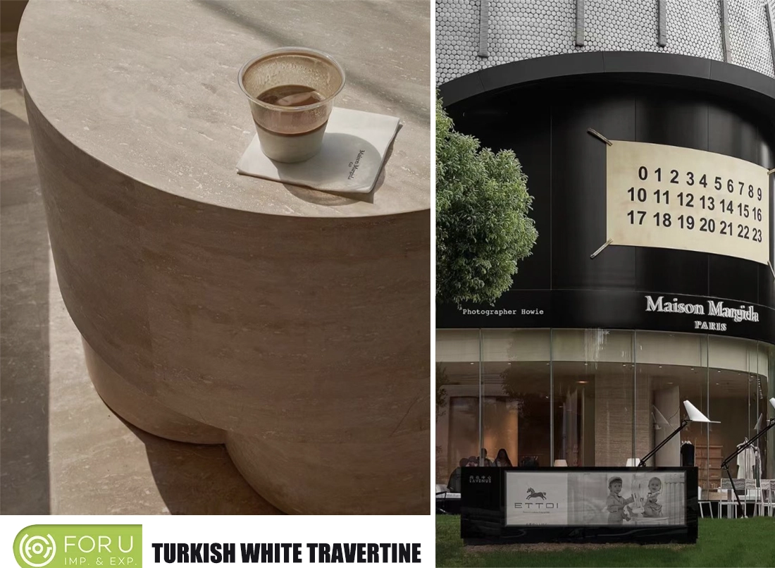 Turkish White Travertine Soild Coffee Tables FOR U STONE Turkish White Travertine Soild Coffee Tables FOR U STONE