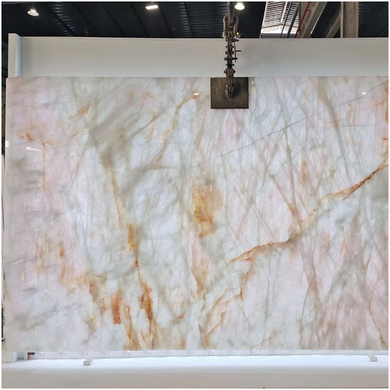 Backlit Cristallo Rosa Quartzite