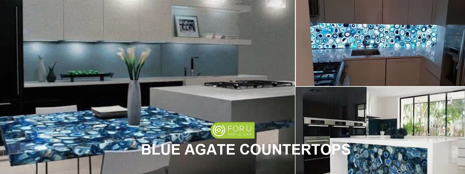 Blue Agate Backlit Countertops Supplier FOR U STONE Blue Agate Backlit Countertops Supplier FOR U STONE