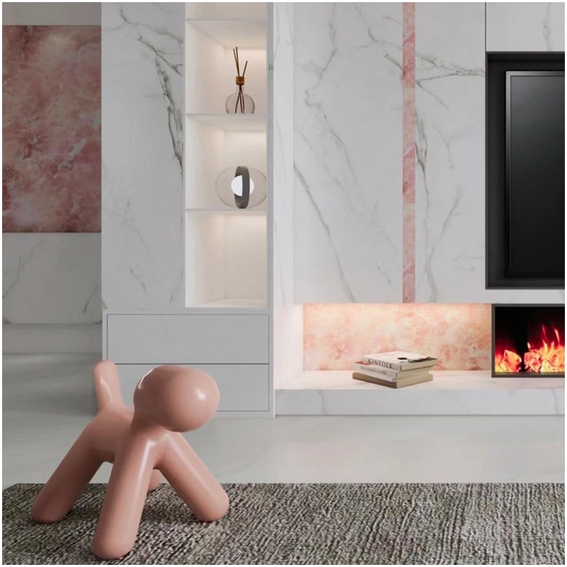 Cristallo Rosa Quartzite TV Background Designs FOR U STONE