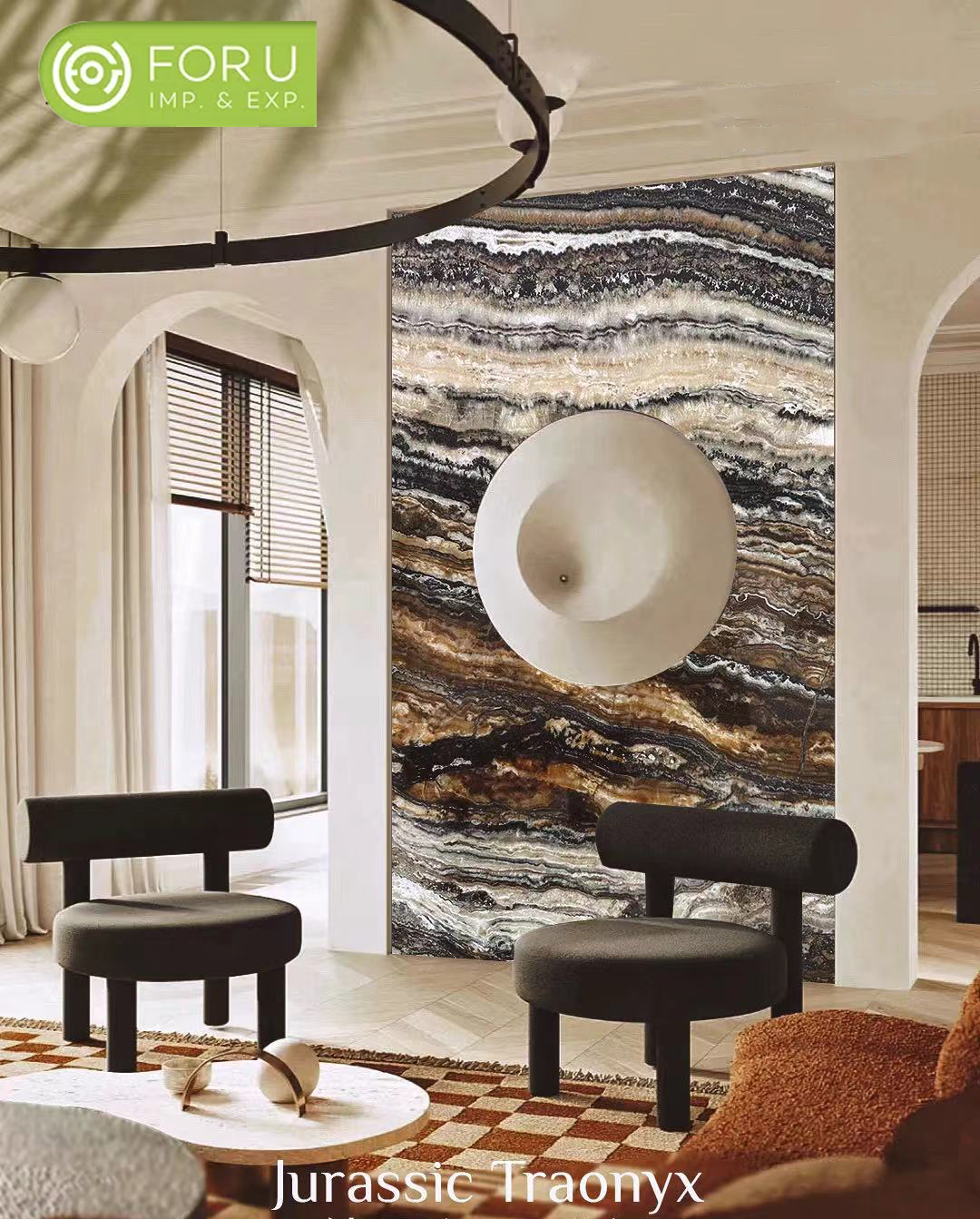 Jurassic Brown Traonyx Feature Wall Designs FOR U STONE