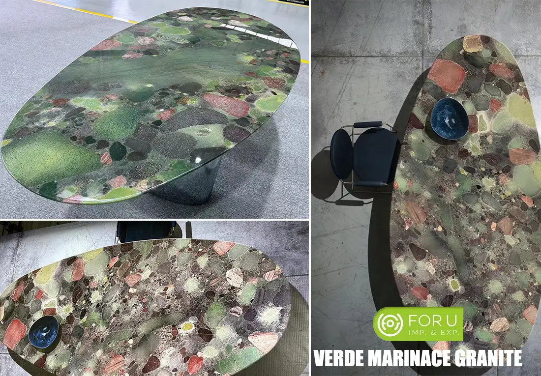 Mariance Green Granite Dining Tables