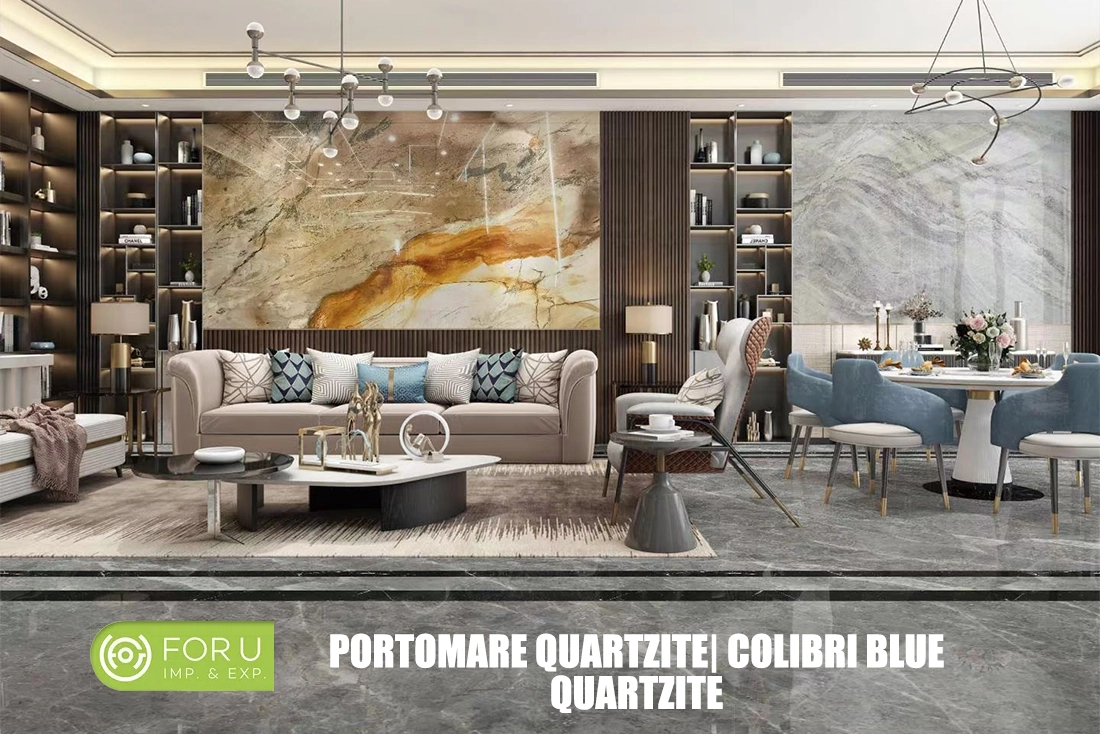 Portomarе QuartzitеColibri Blue Quartzite Villas designs FOR U STONE Portomarе QuartzitеColibri Blue Quartzite Villas designs FOR U STONE