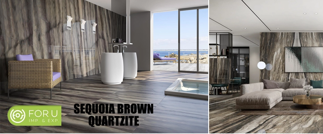 Sequoia Brown Quartzite indoor Floor and Wall projects FOR U STONE Sequoia Brown Quartzite indoor Floor and Wall projects FOR U STONE