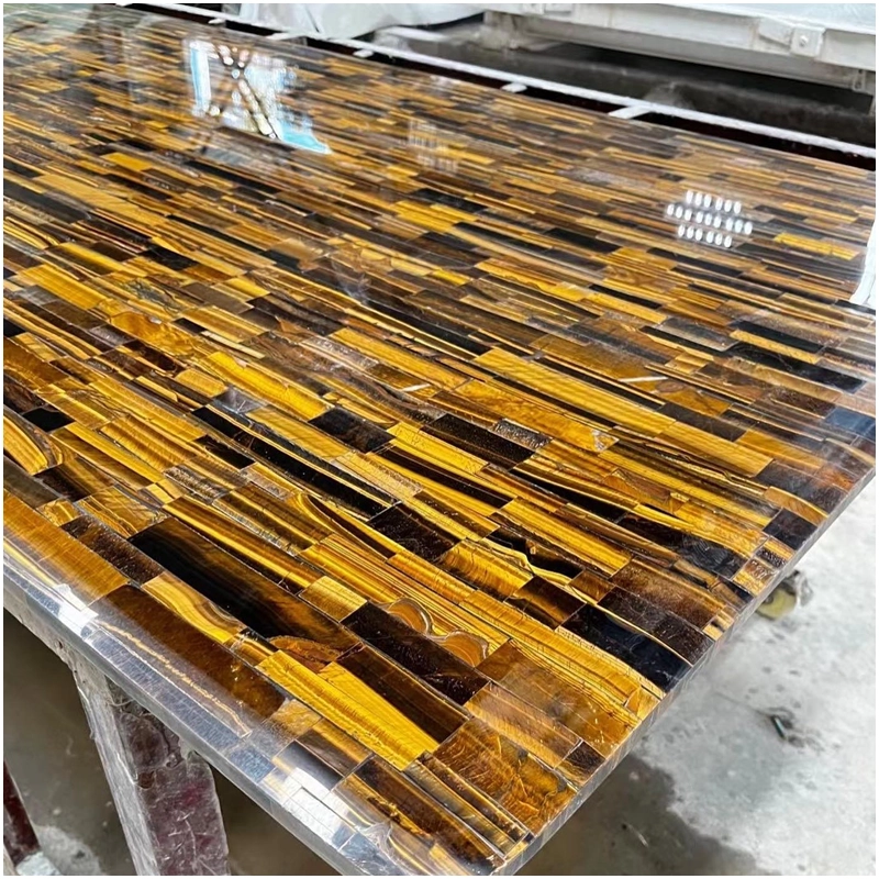 Tiger Eye Precious Gemstone Table