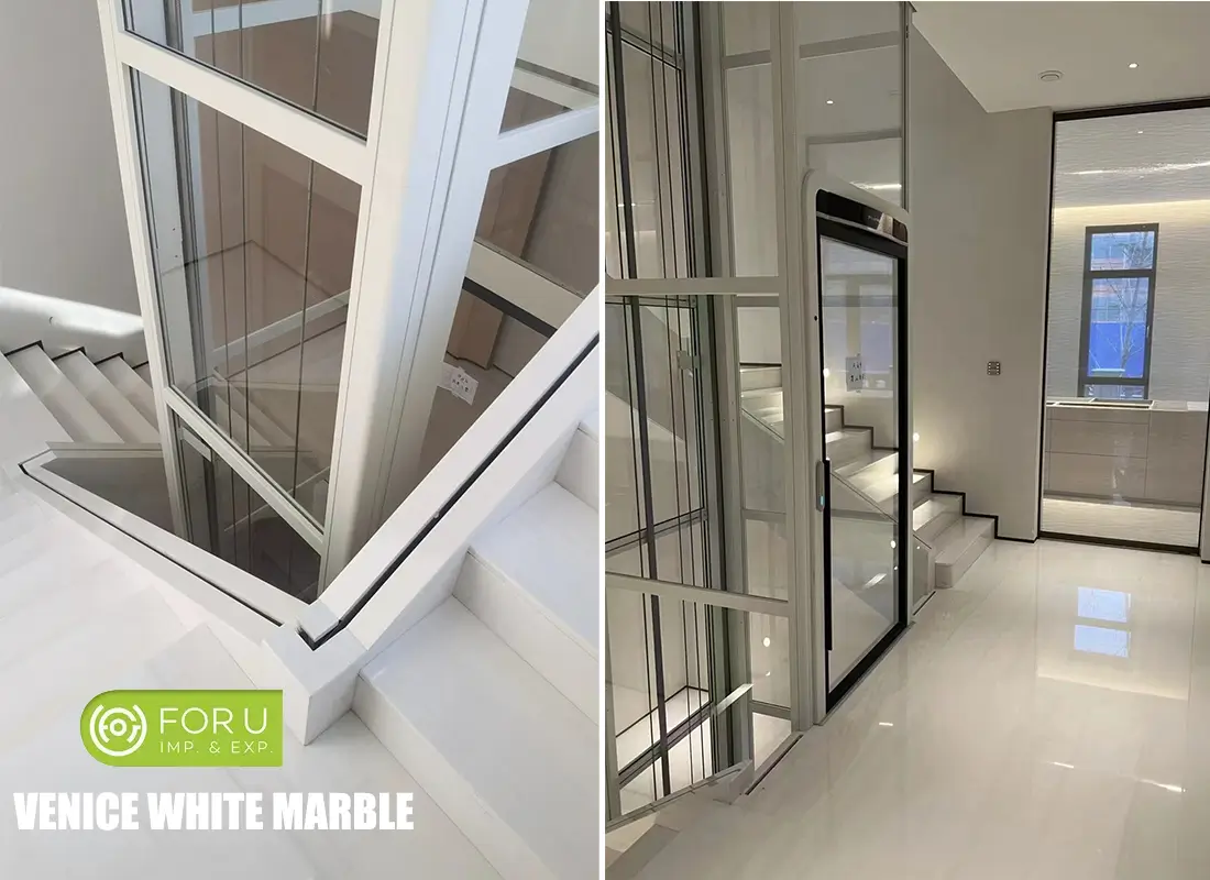 Venice White marble indoor Floor and Wall Tiles Villa Project FOR U STONE Venice White marble indoor Floor and Wall Tiles Villa Project FOR U STONE