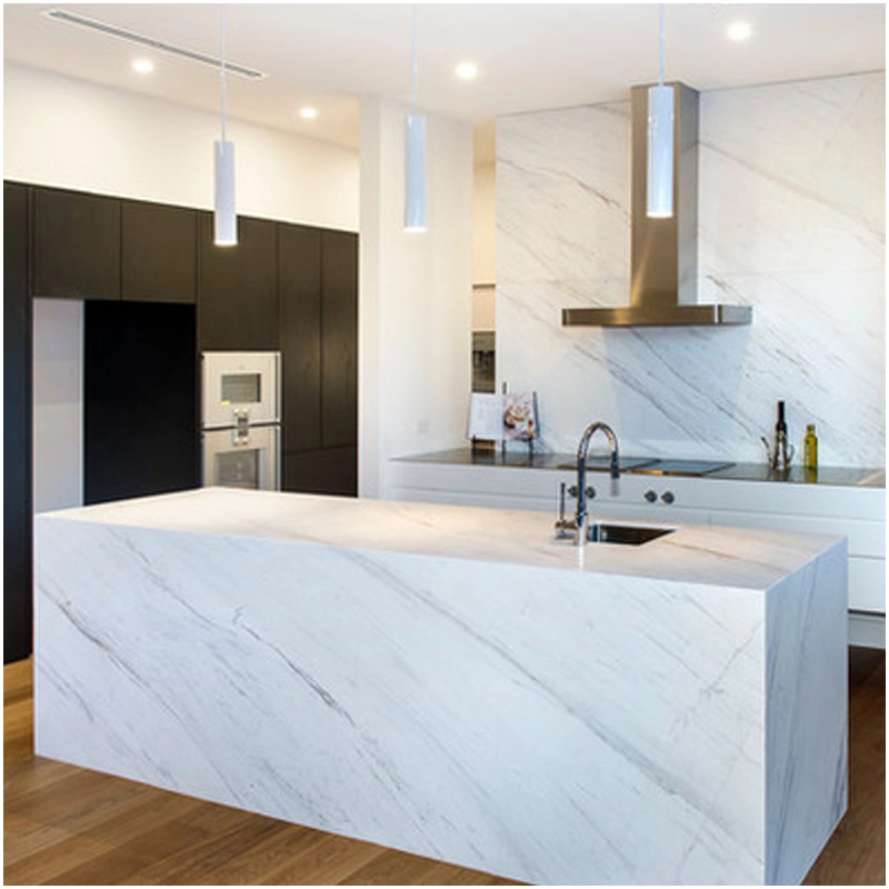 Volakas Marble Kitchen Island Tops Volakas Marble Kitchen Island Tops