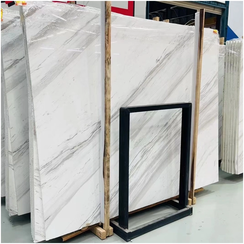 White Volakas Marble Slab