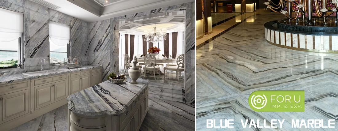 Blue Valley Marble Kitchen and Lobby Projects FOR U STONE Blue Valley Marble Kitchen and Lobby Projects FOR U STONE