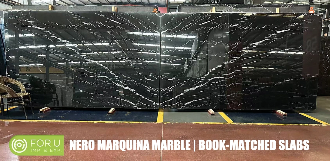 Bookmatched Nero Marquina Marble Slabs Bookmatched Nero Marquina Marble Slabs