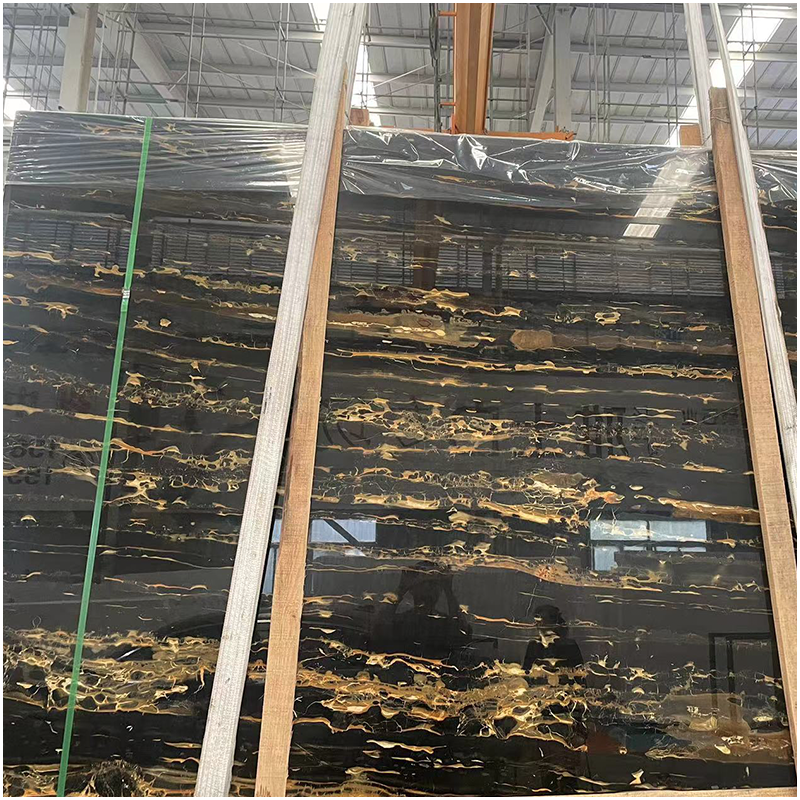 Gold Portoro Marble Polished Slabs