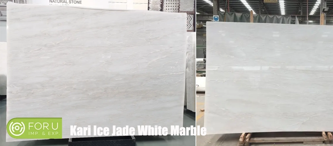 Kari Ice Jade Marble Slabs FOR U STONE Kari Ice Jade Marble Slabs FOR U STONE