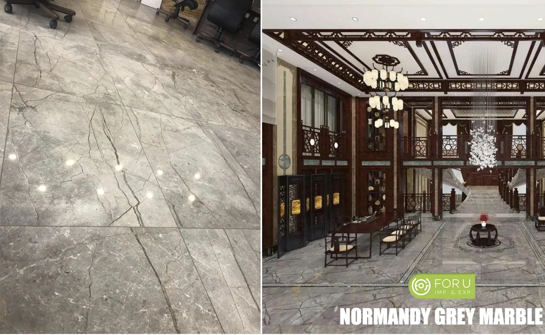 Normandy Grey Marble Flooring Projects FOR U STONE Normandy Grey Marble Flooring Projects FOR U STONE