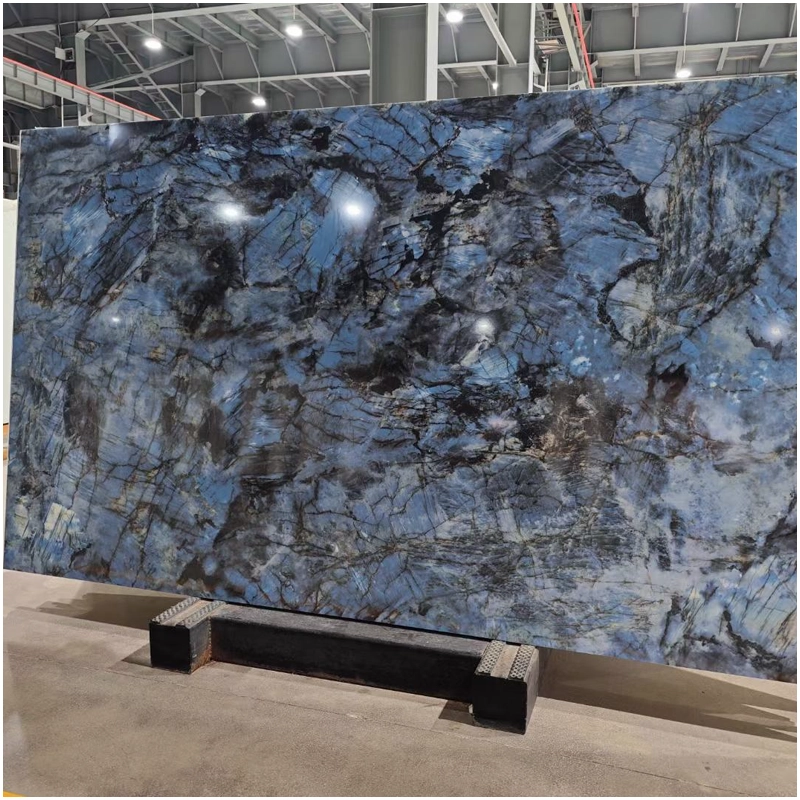 Nano Blue Labradorite Crystallized Slabs