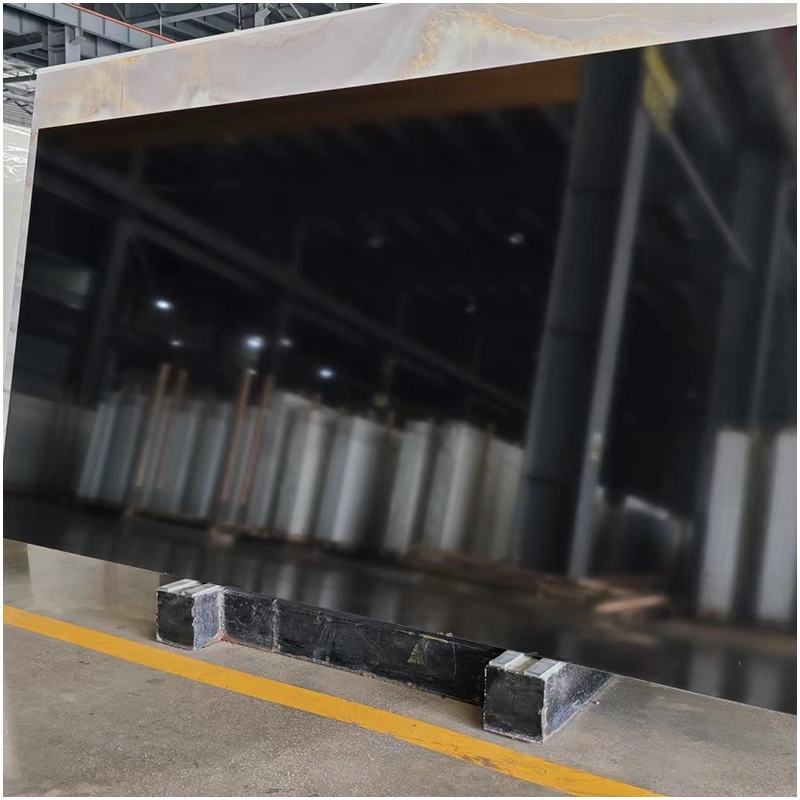 Super Black Crystallized Stone Marble Slabs Black marble