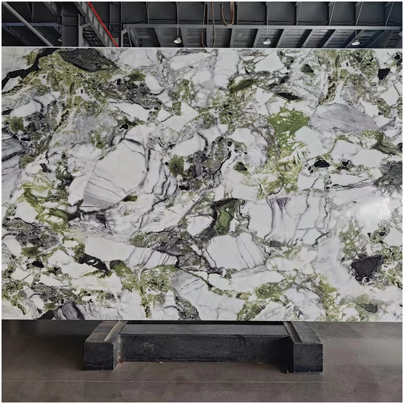 White Beauty Green Crystallized Stone