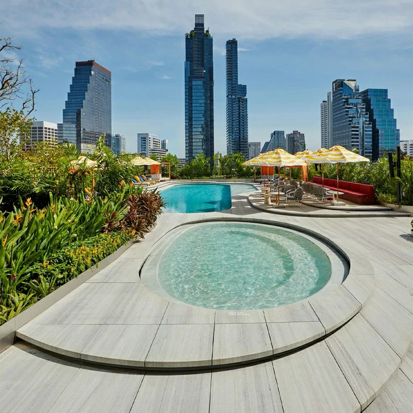 Wooden White Marble Hotel Outdoor Swimming Pool Projects Wooden White Marble Hotel Outdoor Swimming Pool Projects
