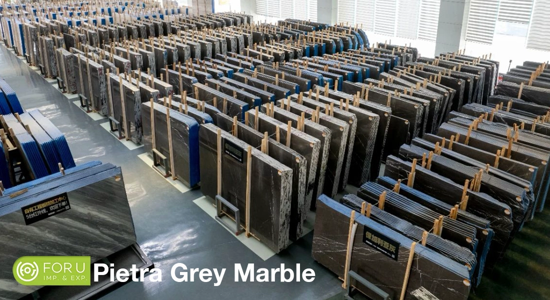 Chinese Largest Pietra Grey Polished Marble Slabs Warehouses FOR U STONE Chinese Largest Pietra Grey Polished Marble Slabs Warehouses FOR U STONE
