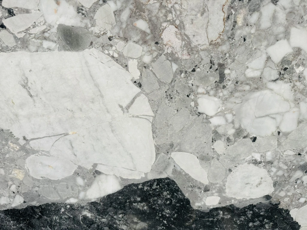 Panda Grey Marble Slab