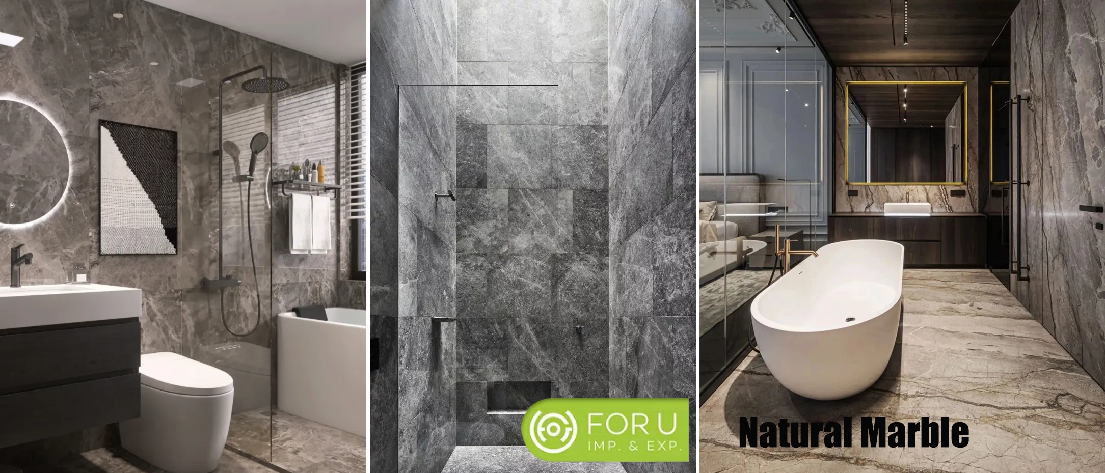 Trend Grey Marble For Bathroom Designs FOR U STONE