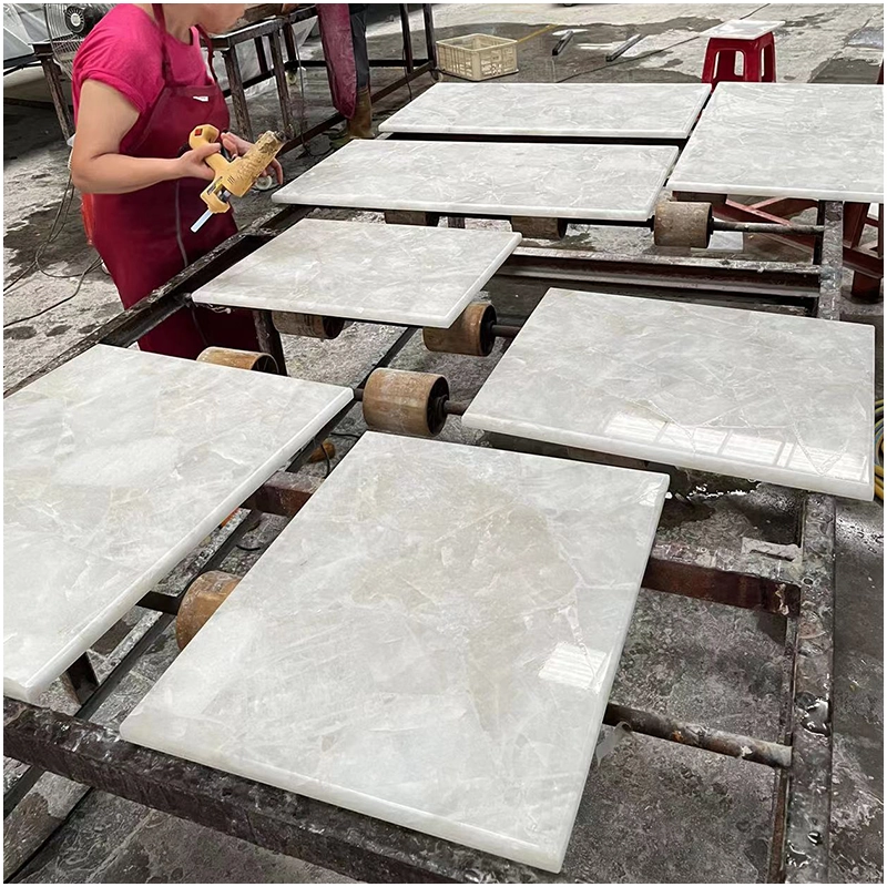 Bianco Cristallo Quartzite Tiles