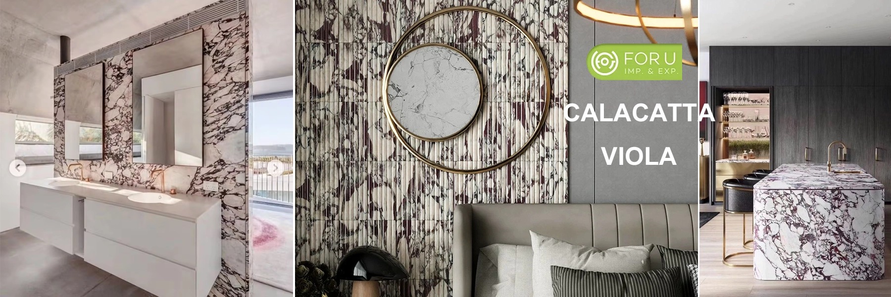Calacatta Viola Marble Wall and Countertop projects FOR U STONE Calacatta Viola Marble Wall and Countertop projects FOR U STONE