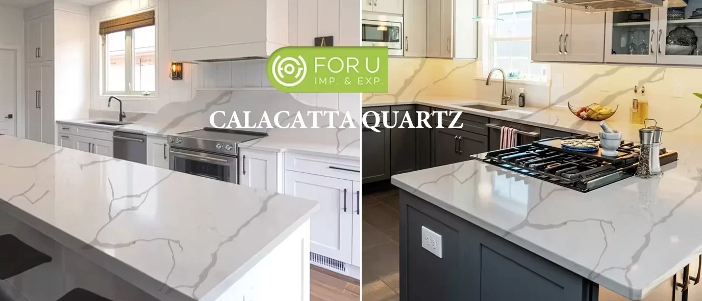 Calacatta White Quartz Kitchen Countertop Projects FOR U STONE Calacatta White Quartz Kitchen Countertop Projects FOR U STONE