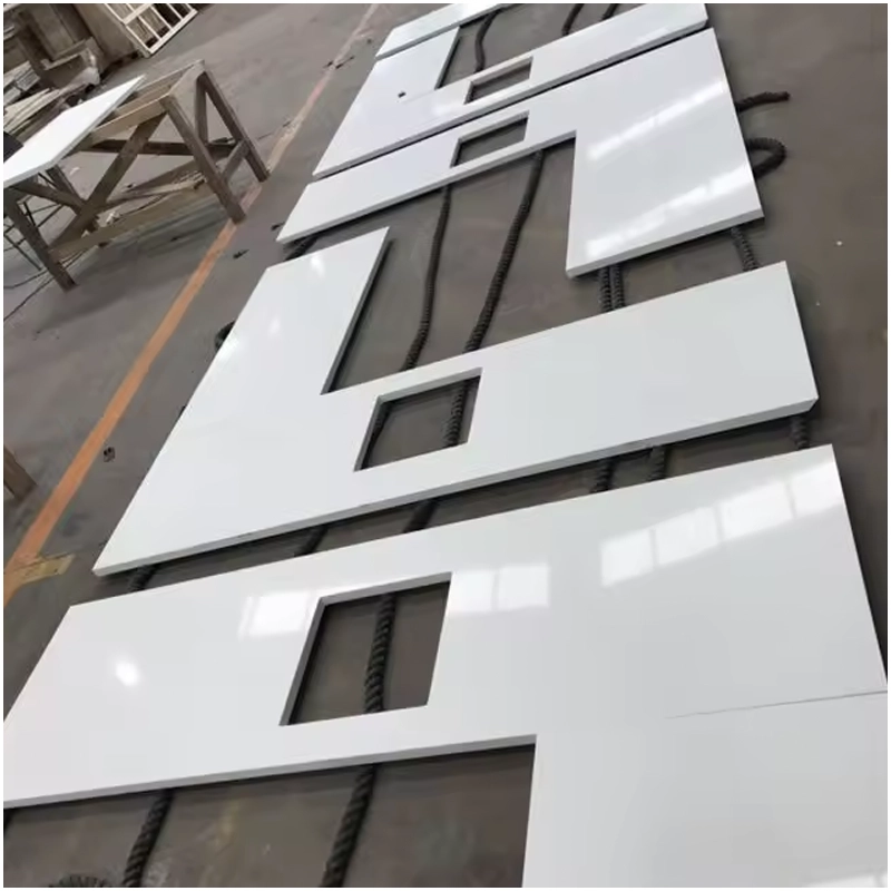 Engineered Pure White Quartz Worktops