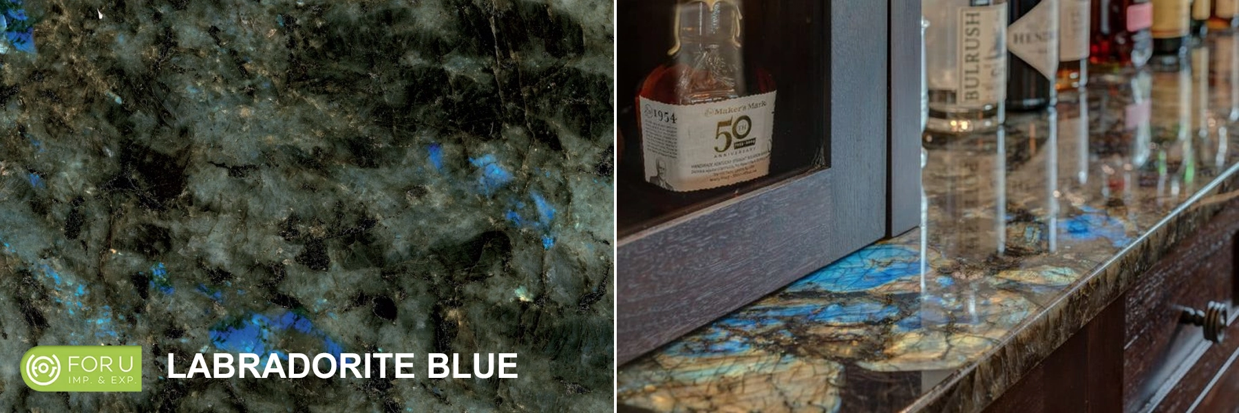 Labradorite Blue Granite Bar Countertop FOR U STONE Labradorite Blue Granite Bar Countertop FOR U STONE