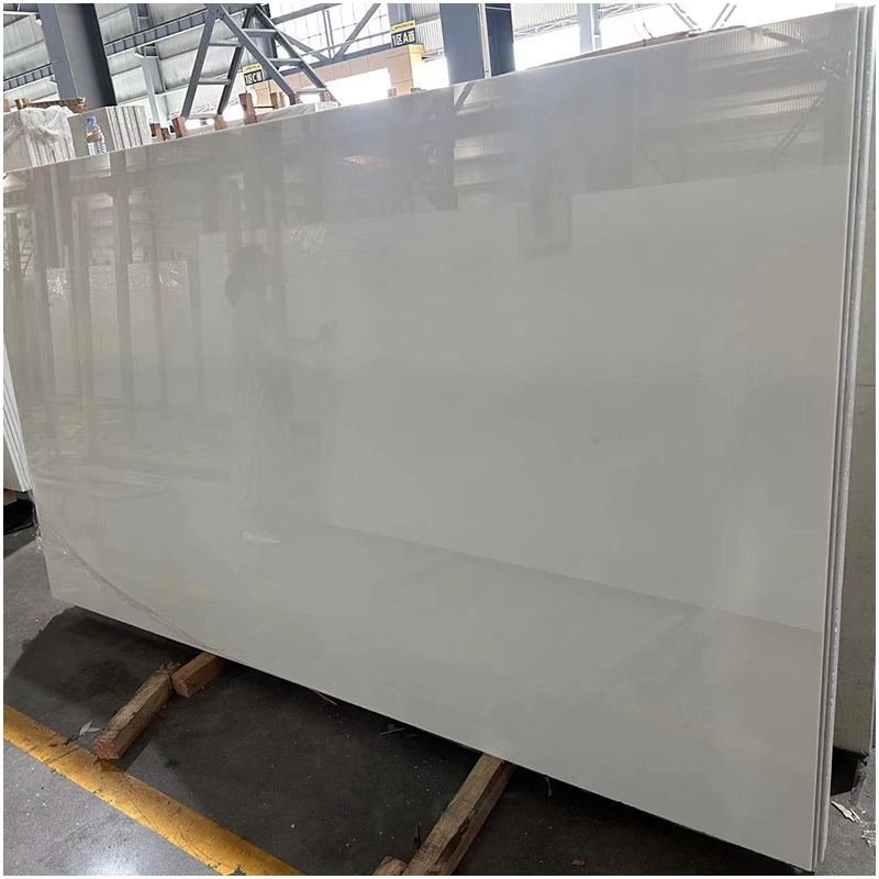 Nano Crystal White Crystallized Marble Slabs