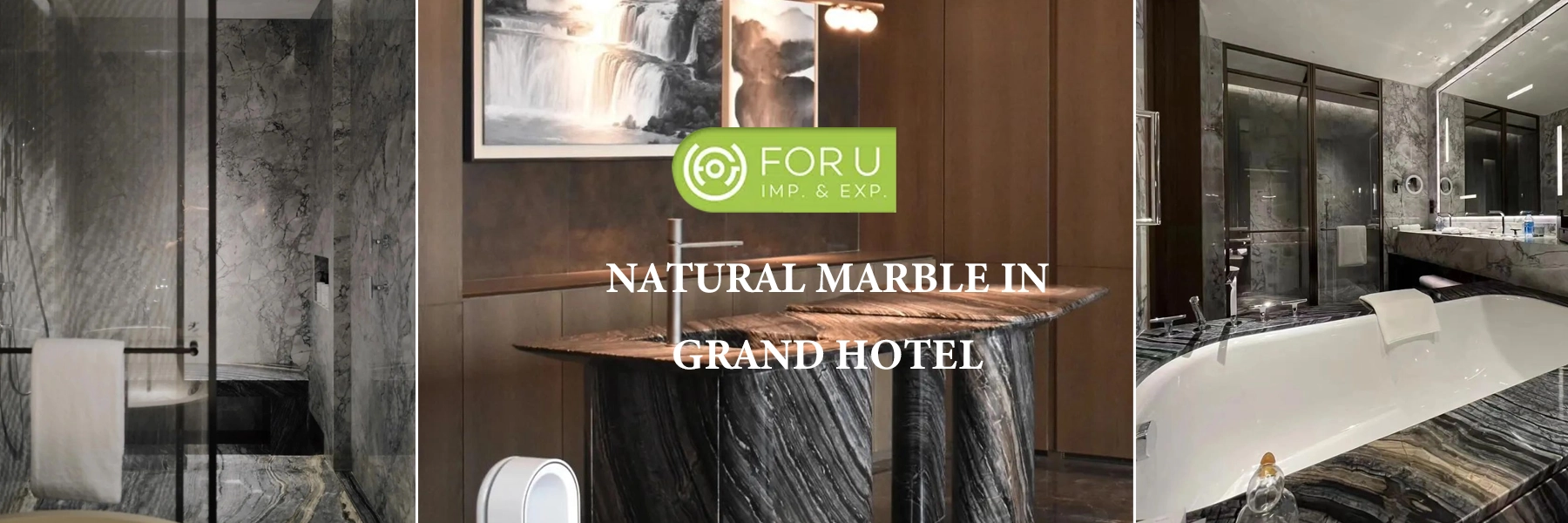 Natural Black Marble Tables and Tiles in Hotel Bathroom FOR U STONE Natural Black Marble Tables and Tiles in Hotel Bathroom FOR U STONE