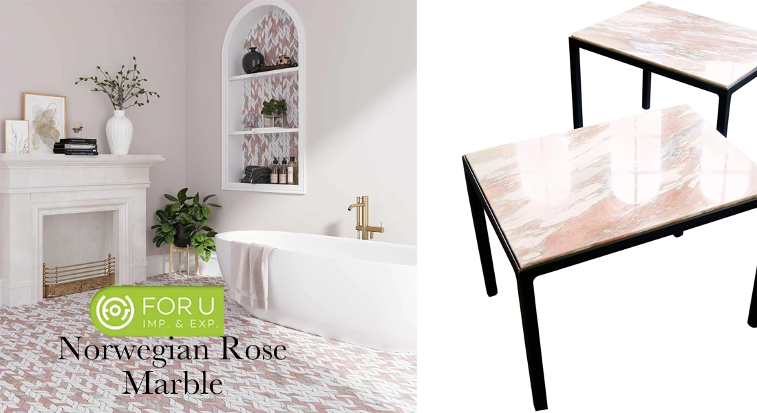 Norwegian Rose Marble Tiles and Tables Supplier Norwegian Rose Marble Tiles and Tables Supplier