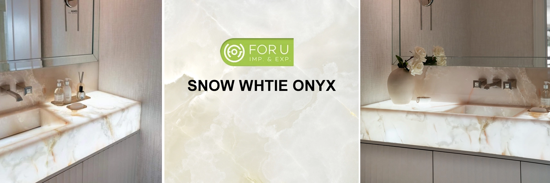 Snow White Onyx Marble Backlit Bathroom Projects FOR U STONE Snow White Onyx Marble Backlit Bathroom Projects FOR U STONE