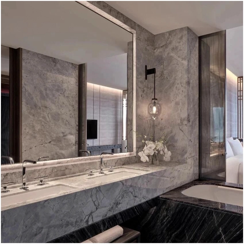 Super White Quartzite Bathroom Countertops in Hotels FOR U STONE